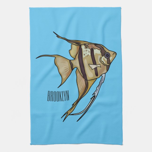 Linge De Cuisine Illustration d'angelfish (Vertical)