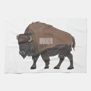 Linge De Cuisine Illustration de bison