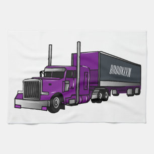 Linge De Cuisine Illustration de camion semi-remorque