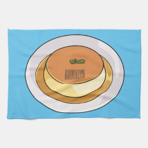 Linge De Cuisine Illustration de caramel de crème