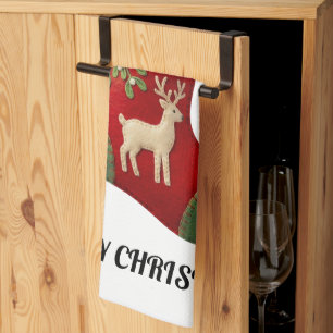 Linge De Cuisine Illustration de chaussette de Noël en peluche