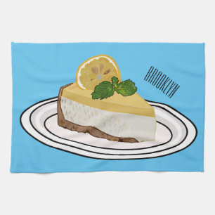 Linge De Cuisine Illustration de citron cheesecake