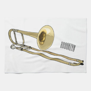Linge De Cuisine Illustration de dessin animé de Trombone
