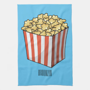 Linge De Cuisine Illustration de dessin animé Popcorn