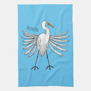 Linge De Cuisine Illustration de dessin d'oiseau de grand feu