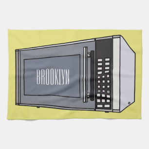 Linge De Cuisine Illustration de dessin sur micro-ondes