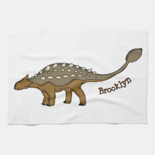 Linge De Cuisine Illustration de dinosaure blindé Ankylosaurus