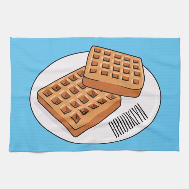 Linge De Cuisine Illustration de gaufre (Horizontal)