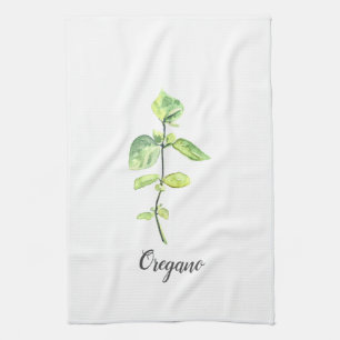 Linge De Cuisine Illustration de l'aquarelle d'Herbe d'Oregano