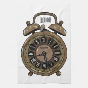 Linge De Cuisine Illustration de l'horloge d'alarme