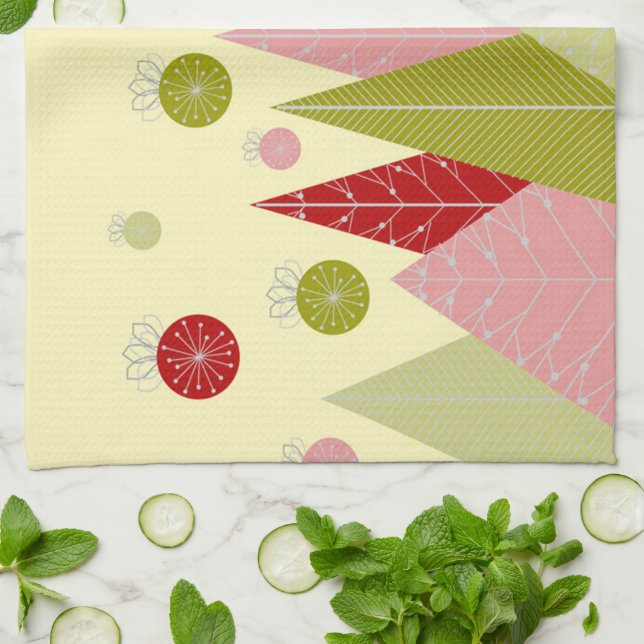 Linge De Cuisine Illustration de Noël festif (Plié)