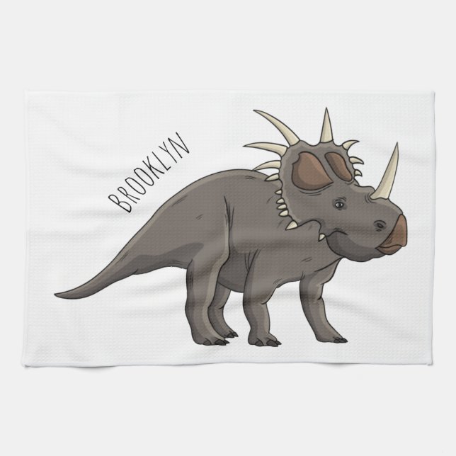 Linge De Cuisine Illustration de Styracosaurus (Horizontal)