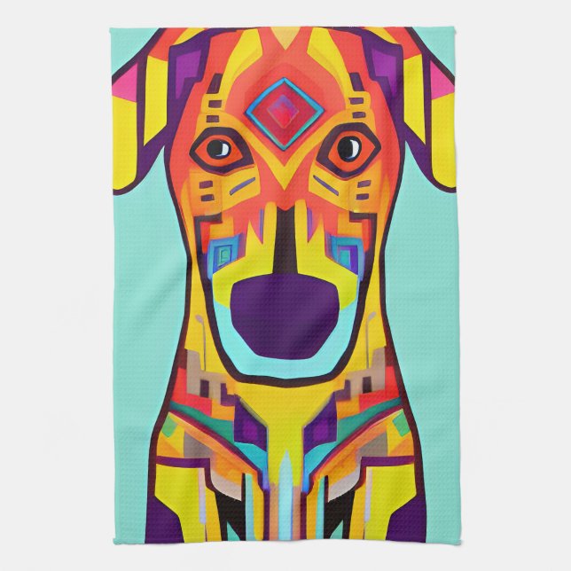 Linge De Cuisine Illustration décorative pour chien (Vertical)