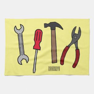 Linge De Cuisine Illustration des outils de menuiserie