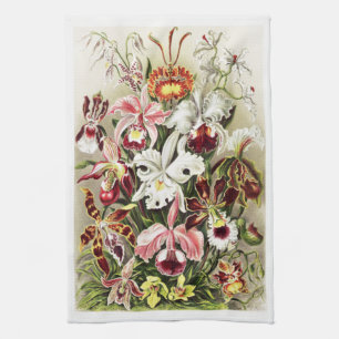 Linge De Cuisine Illustration d'orchidées vintages