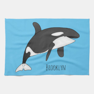 Linge De Cuisine Illustration d'une baleine tueuse