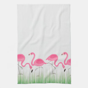 Linge De Cuisine Illustration rose mignonne de Flamants roses