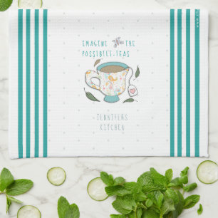 Linge De Cuisine Imaginez les possibilités Tea Puns Personnalisé