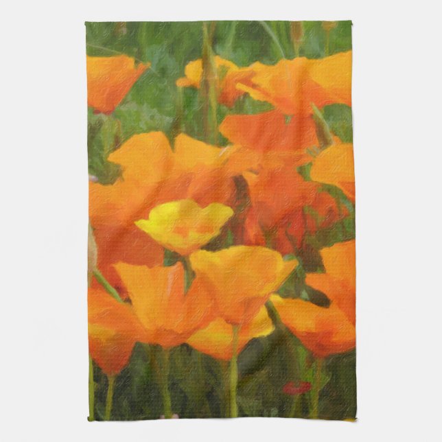 Linge De Cuisine impasto de pavot de Californie (Vertical)