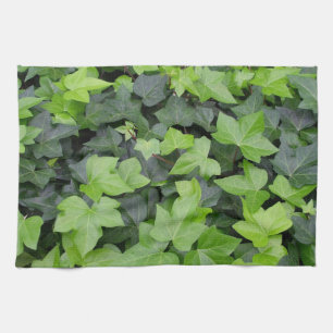Linge De Cuisine Impression botanique verte Ivy