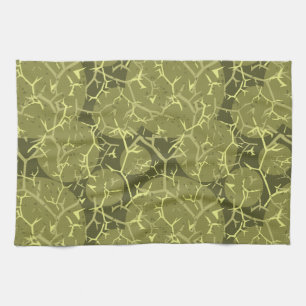 Linge De Cuisine Impression Camouflage vert Cactus