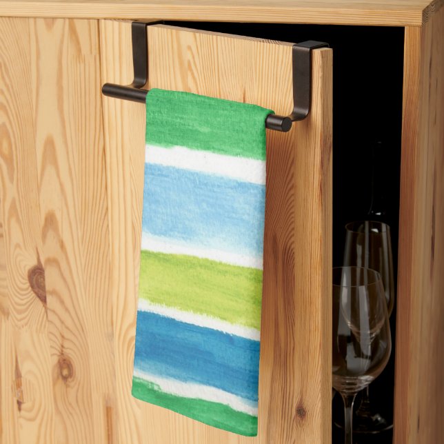 Linge De Cuisine Impression d'art Sea Strips (Pliage en tiers)