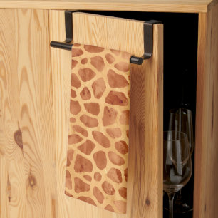 Linge De Cuisine Impression de girafe aquarelle