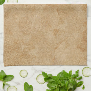 Linge De Cuisine Impression en cuir Tan Chamois