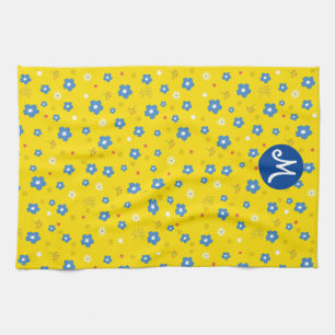 Linge De Cuisine Impression florale monographique personnalisée