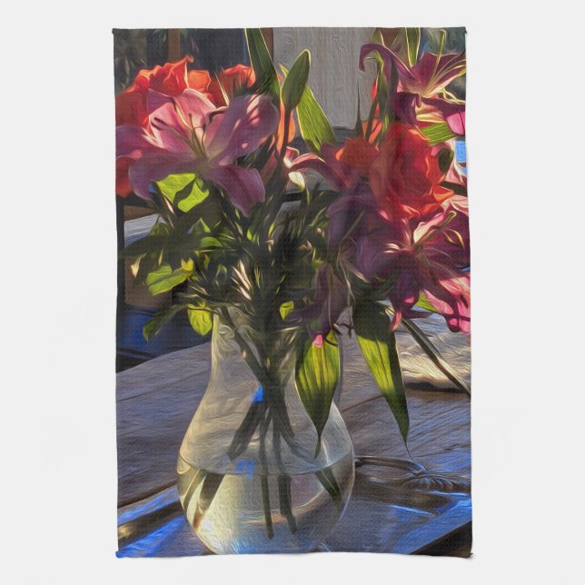 Linge De Cuisine Impressionniste français (Vertical)