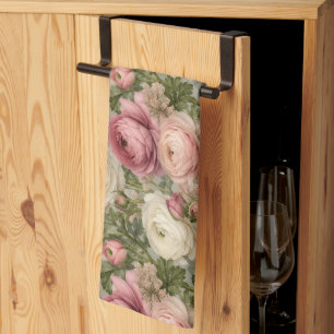 Linge De Cuisine Imprimé floral de renoncule sophistiqué