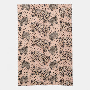 Linge De Cuisine Imprimé léopard rose – Chic Animal