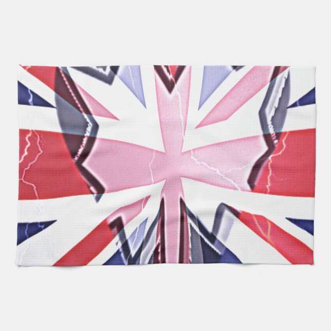 Linge De Cuisine Imprimer "I Love UK" (Horizontal)