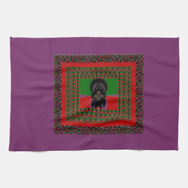 Linge De Cuisine Imprimerie d'art Jambo Kenya (Horizontal)