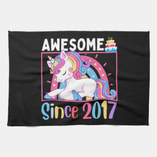 Linge De Cuisine Incroyable depuis 2017 Fille Licorne Anniversaire