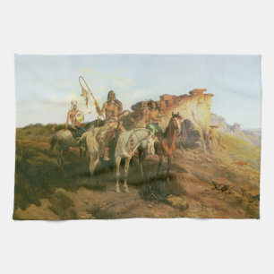 Linge De Cuisine Indiens vintage, Maraudeurs de la Prairie, Seltzer