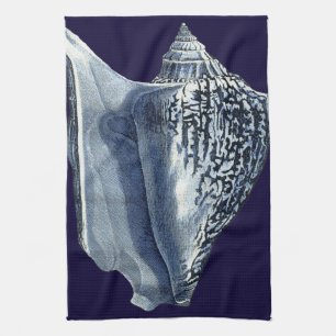 Linge De Cuisine Indigo Shells I