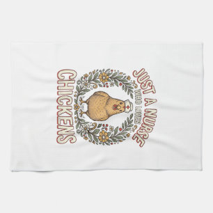 Linge De Cuisine Infirmière qui aime les poulets Design de T-shirt 