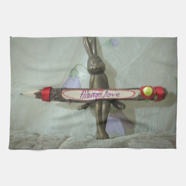 Linge De Cuisine Inspirational Rabbit : Always Love Sign Art Print (Horizontal)