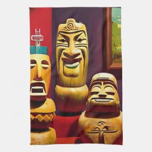 Linge De Cuisine Intérieur Tiki Life Ken Gage Art