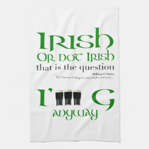 Linge De Cuisine Irlandais ou pas Original St Patrick's Day WKT