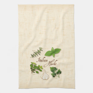 Linge De Cuisine Italian Herbs, basil, origan, parsley, garlic