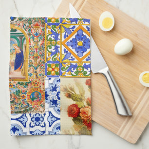 Linge De Cuisine Italien, Sicilien, Sainte Marie, Vierge Marie, mai