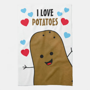 Linge De Cuisine J'adore les pommes de terre