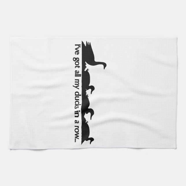Linge De Cuisine J'ai tous mes canards d'affilée... (Horizontal)