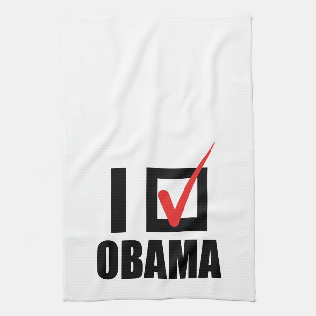 LINGE DE CUISINE J'AI VOTÉ OBAMA BW - .PNG (Vertical)