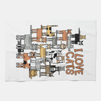 LINGE DE CUISINE J'AIME DES CHATS