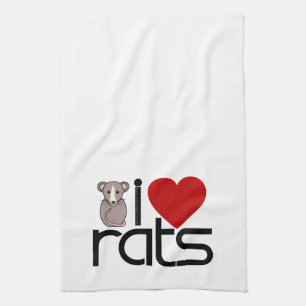 Linge De Cuisine J'aime des rats