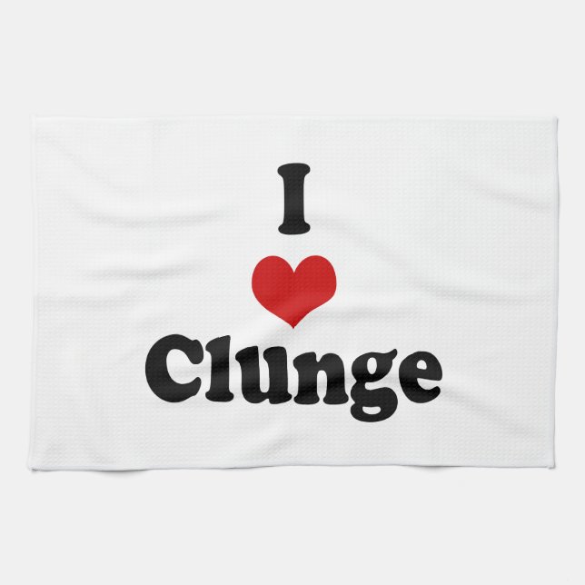 LINGE DE CUISINE J'AIME LA CLUNGE {HEART} (Horizontal)
