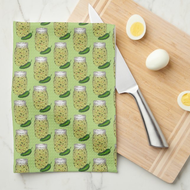 Linge De Cuisine Jalapeno Jalapeño poivre vert chaud (Quart Plié)